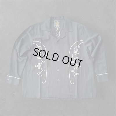画像1: GYPSY＆SONS　EMBROID RODEO SHIRTS  BLACK