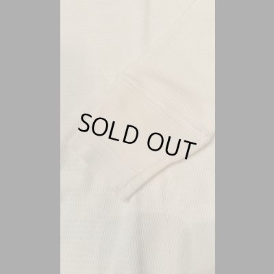 画像4: HIGHWAY NINE　ハイウェイナイン　C-NECK ハニカムサーマルL/S　Tee　NATURAL　ナチュラル