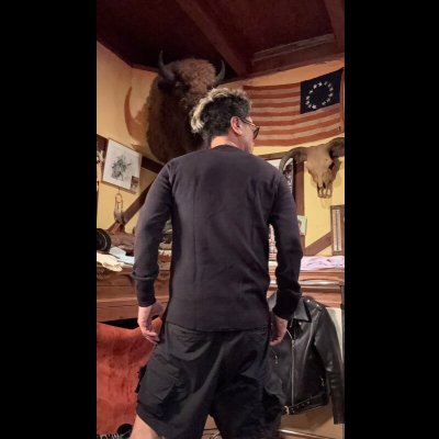 画像6: HIGHWAY NINE　ハイウェイナイン　U-NECK ハニカムサーマルL/S　Tee　ＢＬＡＣＫ　ブラック