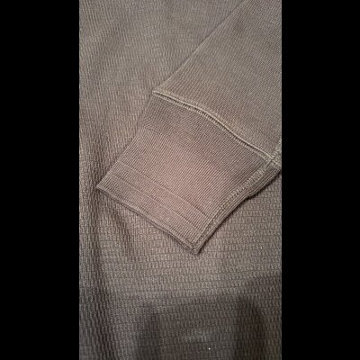 画像4: HIGHWAY NINE　ハイウェイナイン　U-NECK ハニカムサーマルL/S　Tee　ＢＬＡＣＫ　ブラック