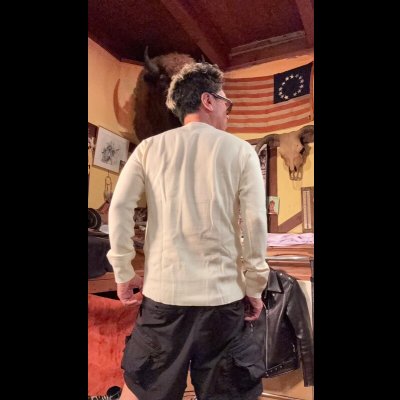 画像6: HIGHWAY NINE　ハイウェイナイン　U-NECK ハニカムサーマルL/S　Tee　NATURAL　ナチュラル