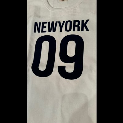 画像3: HIGHWAY NINE　ハイウェイナイン　 10/-TENJIKU ROUGH FIT FOOT BALL PRINT TEE　NEW YORK　WHITEホワイト/BLACKブラック