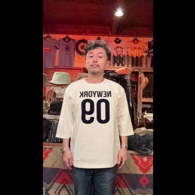 画像10: HIGHWAY NINE　ハイウェイナイン　 10/-TENJIKU ROUGH FIT FOOT BALL PRINT TEE　NEW YORK　WHITEホワイト/BLACKブラック