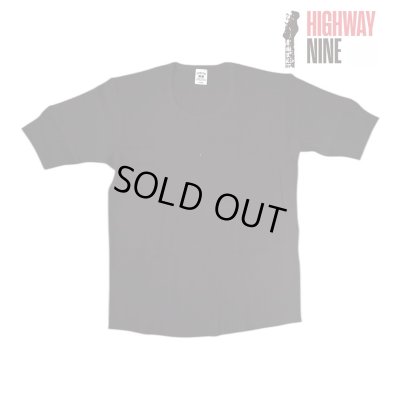 画像1: HIGHWAY NINE　ハイウェイナイン　U-NECK ハニカムサーマルS/S　Tee　BLACKブラック