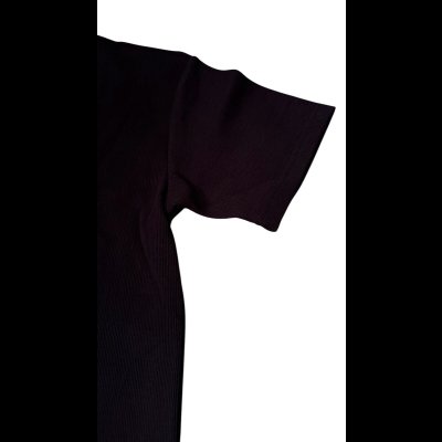 画像4: HIGHWAY NINE　ハイウェイナイン　U-NECK RIB　S/S　Tee　BLACK