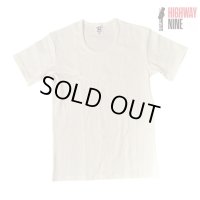 HIGHWAY NINE　ハイウェイナイン　U-NECK RIB　S/S　Tee　WHITE