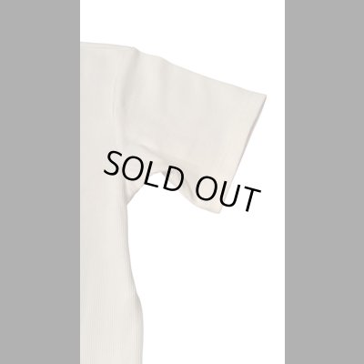 画像4: HIGHWAY NINE　ハイウェイナイン　U-NECK RIB　S/S　Tee　WHITE