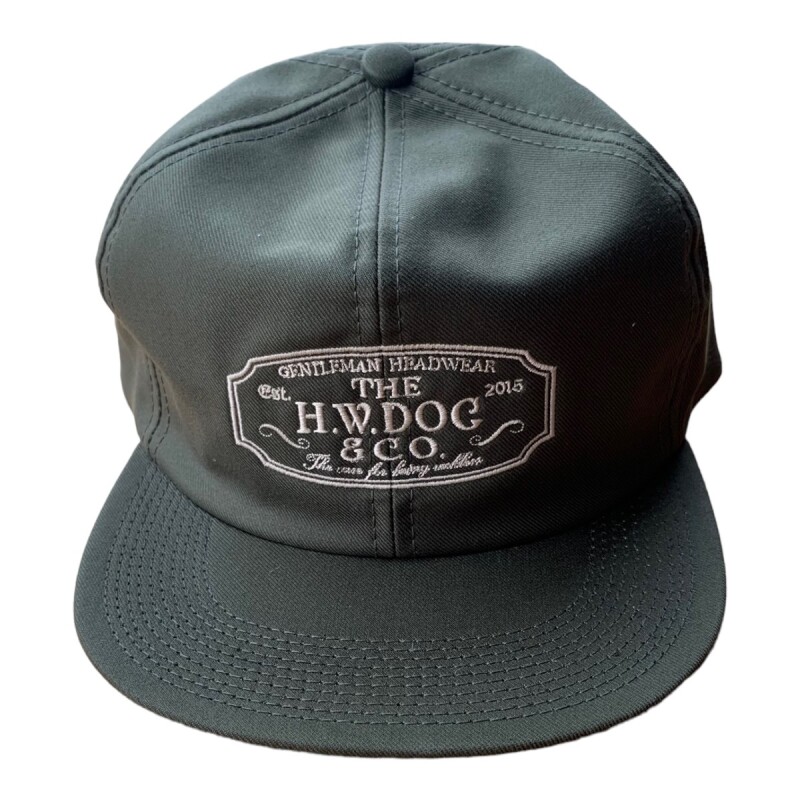 THE H.W.DOG&CO TRUCKER CAP23SS 刺繍ロゴ GREEN