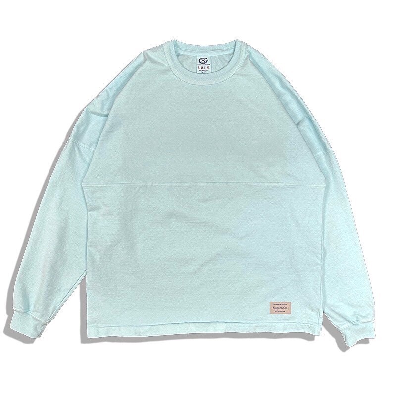 Sugar & Co.  シュガーアンドカンパニー drop L/S TEE  L.BLUE