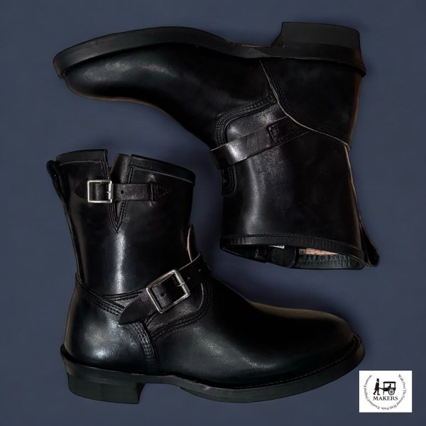 画像1: MAKERSメイカーズ　HORSE ENGINEER　SHORT 　ＢＬＡＣＫ　ブラック  (1)