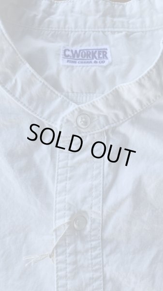 画像3: FINE CREEK  C- WORKS  Brooklyn  (Band collar shirt  ) WHITEホワイト (3)