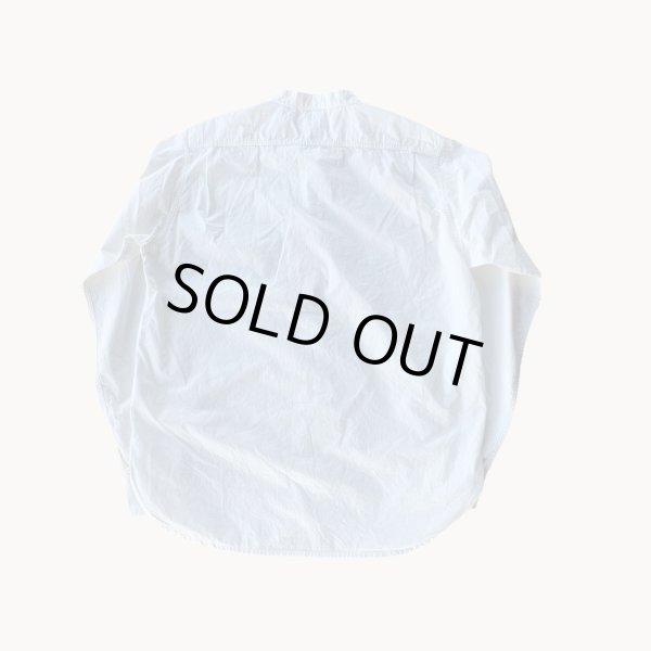 画像2: FINE CREEK  C- WORKS  Brooklyn  (Band collar shirt  ) WHITEホワイト (2)