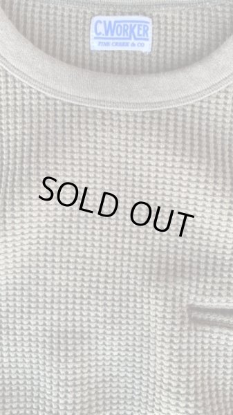 画像3: FINE CREEK  C- WORKS  Clifford  L/S ワッフル BROWNブラウン (3)