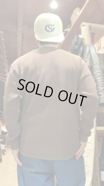 画像7: FINE CREEK  C- WORKS  Clifford  L/S ワッフル BROWNブラウン (7)