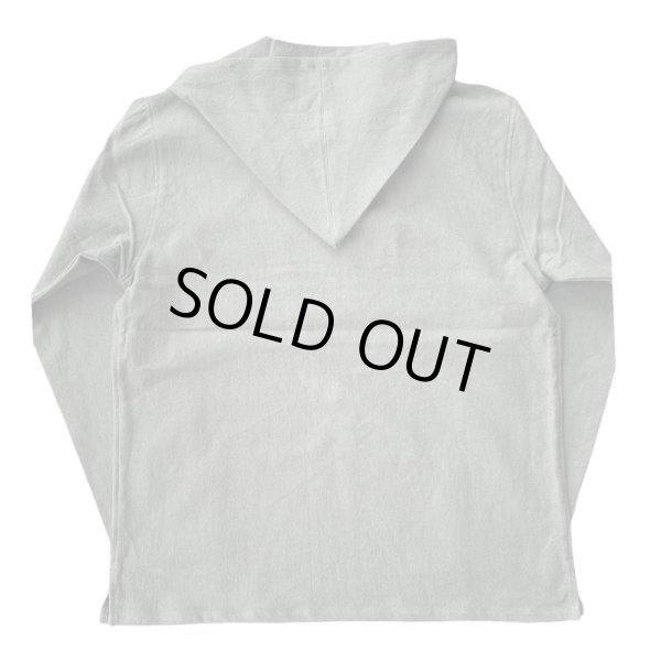 画像2: C-WARKS シーワークスAlaia Linen メキシカンパーカー(オリーブ) (2)