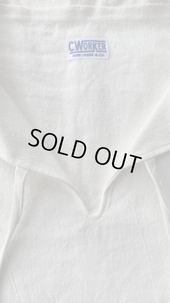 画像3: C-WARKS シーワークスAlaia Linen メキシカンパーカー(ホワイト) (3)