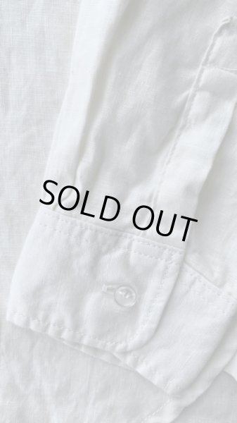 画像6: FINE CREEK  C- WORKS  Brooklyn Linen (Band collar shirt  ) WHITEホワイト (6)