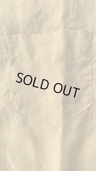 画像5: FINE CREEK  C- WORKS  Brooklyn Linen (Band collar shirt  )Yellowイエロー (5)