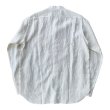 画像2: FINE CREEK  C- WORKS  Brooklyn Linen (Band collar shirt  ) WHITEホワイト (2)