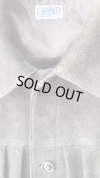 画像3: FINE CREEK  C-WORKS　Kernel カーネル　鹿革スエード　　BLACK (3)