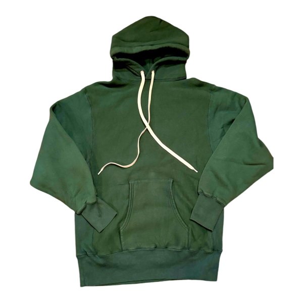 画像2: FINE CREEK  C- WORKS  Cess セス  ヴィンテージ加工フードスウェット GREEN BLUE RED (2)