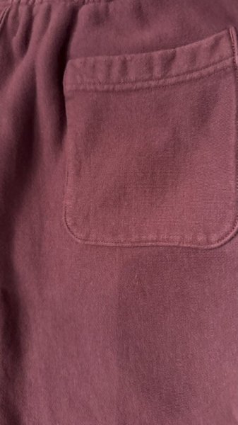 画像16: FINE CREEK  C- WORKS  Cat  ヴィンテージ加工スウェットショーツ BLACK  PURPLE  MAROON (16)