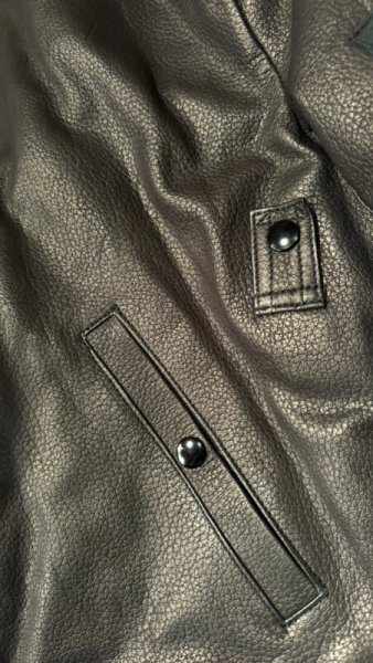 画像9: FINE CREEK  C-WORKS LEA  DEER  鹿革 MA-1  BLACK (9)