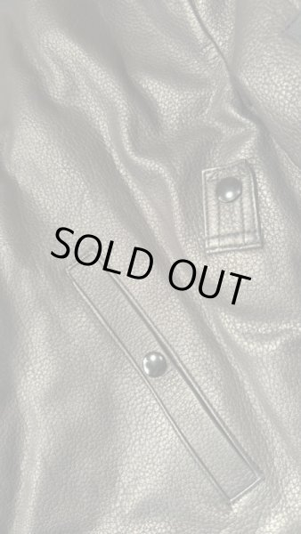 画像9: FINE CREEK  C-WORKS LEA  DEER  鹿革 MA-1　　BLACK (9)