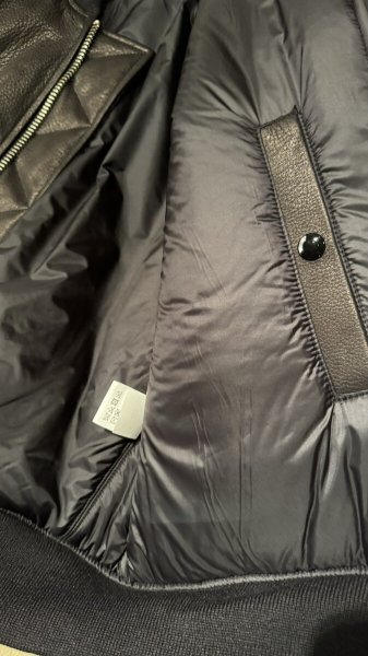 画像8: FINE CREEK  C-WORKS LEA  DEER  鹿革 MA-1  BLACK (8)