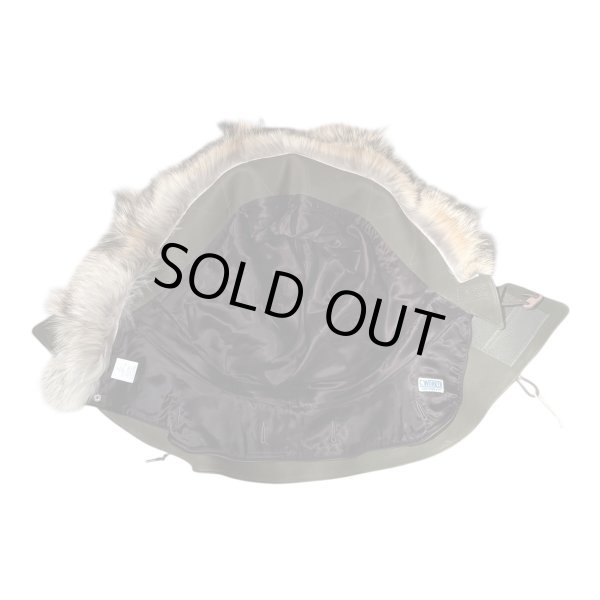 画像3: FINE CREEK  C-WORKS　Lur  Deer ルル　鹿革　OLIVE　　フード (3)