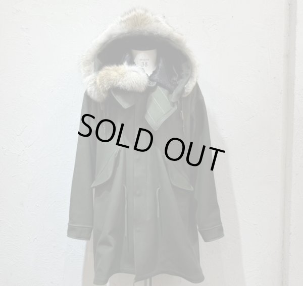 画像13: FINE CREEK  C-WORKS　Lur  Deer ルル　鹿革　OLIVE　　フード (13)