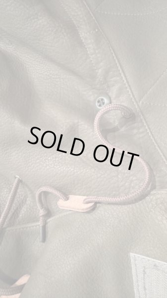 画像8: FINE CREEK  C-WORKS　Lur  Deer ルル　鹿革　OLIVE　　フード (8)