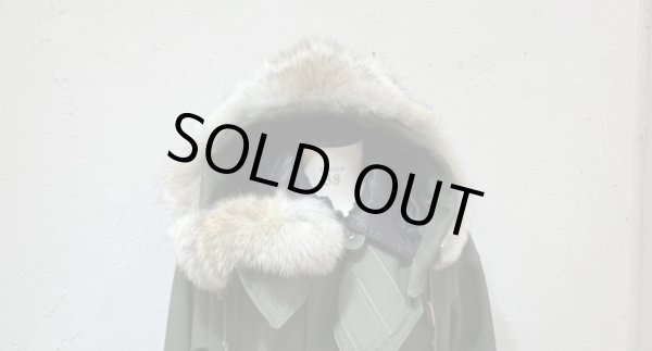 画像7: FINE CREEK  C-WORKS　Lur  Deer ルル　鹿革　OLIVE　　フード (7)