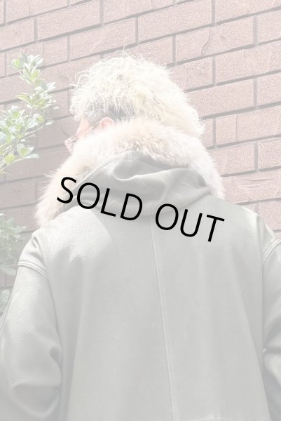 画像12: FINE CREEK  C-WORKS　Lur  Deer ルル　鹿革　OLIVE　　フード (12)