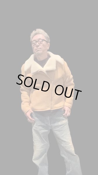 画像10: FINE CREEK  C-WORKS　Dout ダウト　Mouton riders Jacket　　IVORY (10)