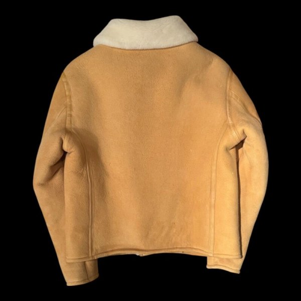 画像3: FINE CREEK  C-WORKS　Dout ダウト　Mouton riders Jacket　　IVORY (3)