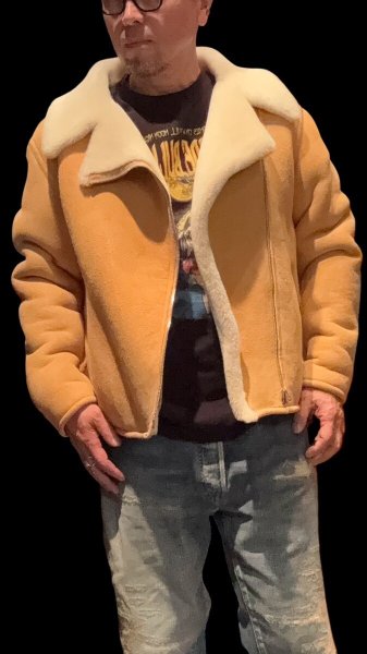 画像9: FINE CREEK  C-WORKS　Dout ダウト　Mouton riders Jacket　　IVORY (9)