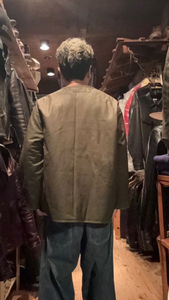 画像14: FINE CREEK  C-WORKS　Lin   Deer 　鹿革　OLIVE (14)