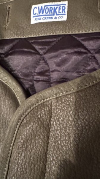 画像5: FINE CREEK  C-WORKS　Lin   Deer 　鹿革　OLIVE (5)