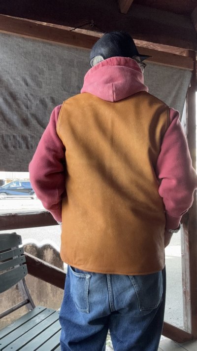 画像2: FINE CREEK  C-WORKS Cedar Deer　　鹿革　　CAMEL