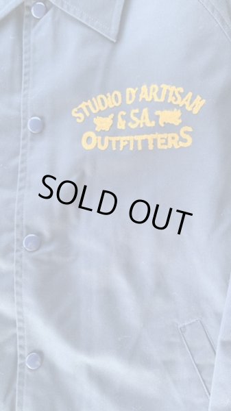 画像4: STUDO D' ARTISAN EMBROIDERY COACH JACKET ステュディオ.ダ.ルチザン ボアコーチジャケット NAVY (4)