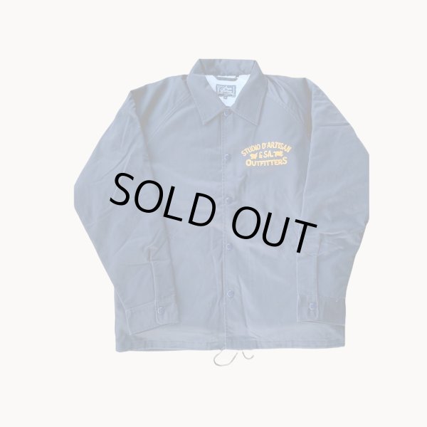 画像2: STUDO D' ARTISAN EMBROIDERY COACH JACKET ステュディオ.ダ.ルチザン ボアコーチジャケット NAVY (2)