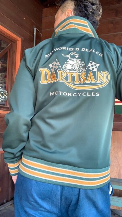 画像1: STUDO D' ARTISAN　TRACK JACKET  ステュディオ.ダ.ルチザン　トラックジャケット　 GREEN