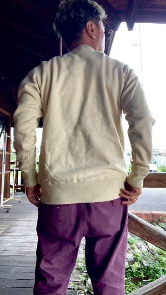 画像9: STUDO D' ARTISAN  ステュディオ.ダ.ルチザン リバーススウェット  IVR (9)