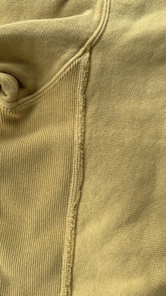 画像5: STUDO D' ARTISAN  ステュディオ.ダ.ルチザン リバーススウェット  YE (5)