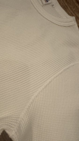 画像3: STUDO D' ARTISAN  ステュディオ.ダ.ルチザン HEAVY THERMAL CREW  L/S T-SHIRT  WHITE (3)