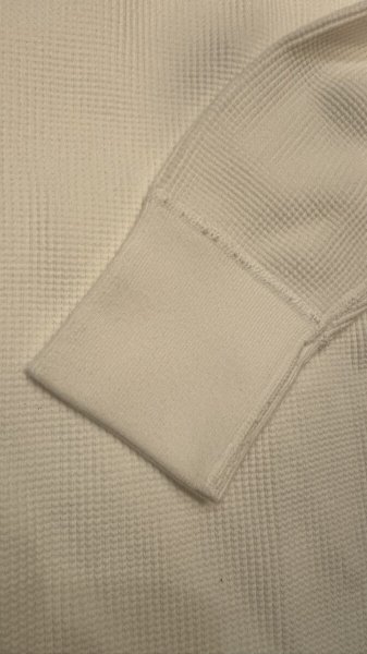 画像4: STUDO D' ARTISAN  ステュディオ.ダ.ルチザン HEAVY THERMAL CREW  L/S T-SHIRT  WHITE (4)