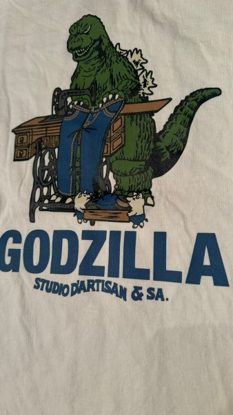 画像4: STUDO D' ARTISAN  ステュディオ.ダ.ルチザン GODZILLA  ゴジラコラボプリントTEE (4)
