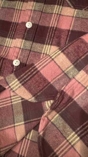 画像6: 　StudioD'artisan ステュディオダルチザン　ヘヴィーウェイトフランネルシャツ　RED (6)