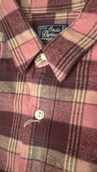 画像3: 　StudioD'artisan ステュディオダルチザン　ヘヴィーウェイトフランネルシャツ　RED (3)